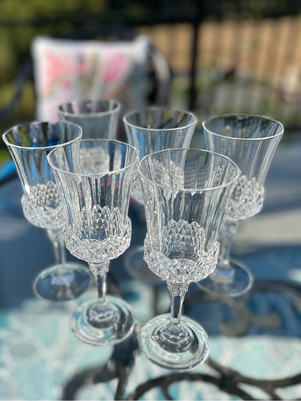 Vintage Cristal  d'Arques-Durand Valencay Water Goblets